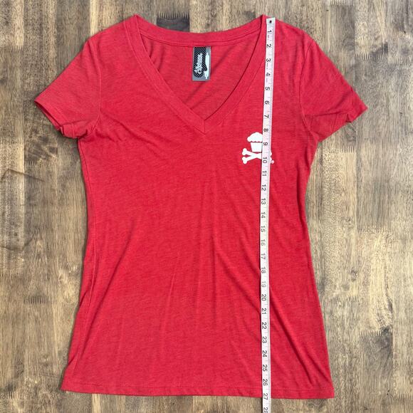 Johnny Cupcakes Crossbones Tee Short Sleeve 100% Cotton Boston Red Women’s Large - Picture 7 of 10